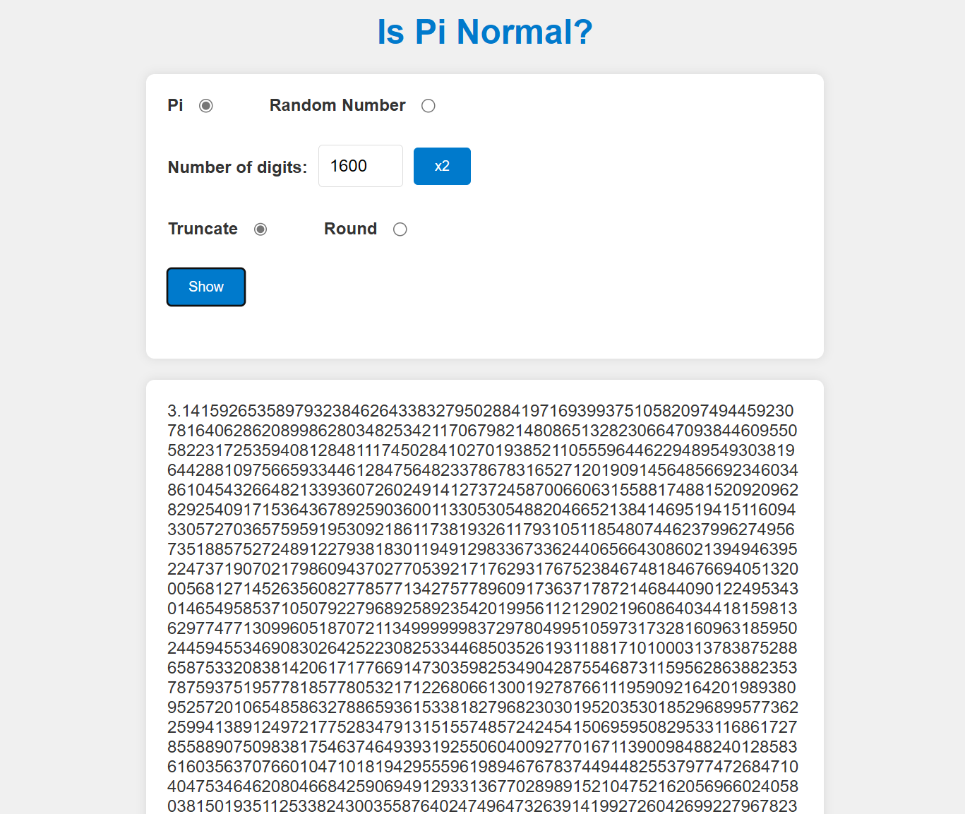Is Pi Normal?